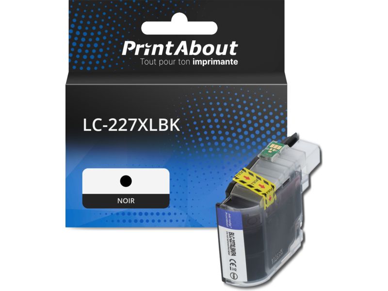 Cartouche compatible Brother LC-227XLBK - Noir - Grande capacité