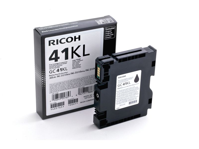 Ricoh GC-41KL (405765) Inktcartridge Zwart