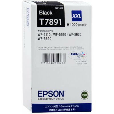 Epson T7891 - C13T789140 - Noir - Cartouche d'encre