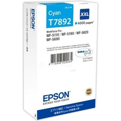 Epson T7892 - C13T789240 - Cyan - Cartouche d'encre