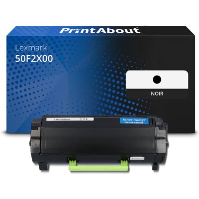 Toner compatible Lexmark 50F2X00 (502X) - Noir - Grande capacité