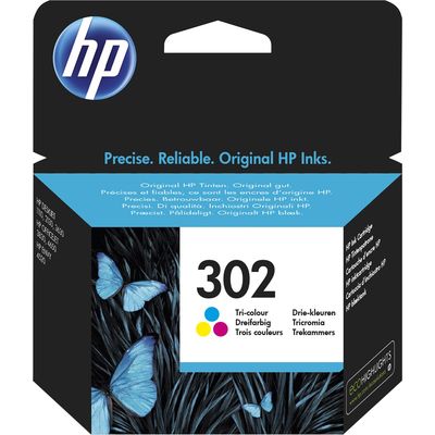 HP 302 (F6U65AE) - 3-couleurs - Cartouche d'encre