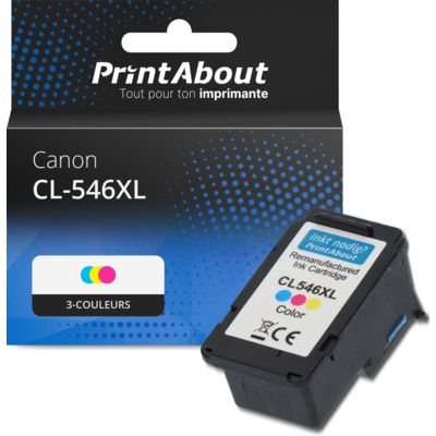 Cartouche compatible Canon CL-546XL - 3-couleurs - Grande capacité