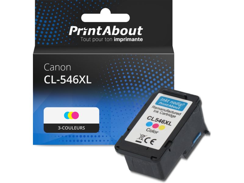 Cartouche compatible Canon CL-546XL - 3-couleurs - Grande capacité