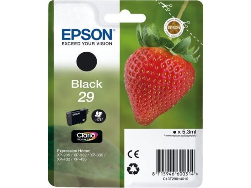 Epson 29 (C13T29814012) Inktcartridge Zwart