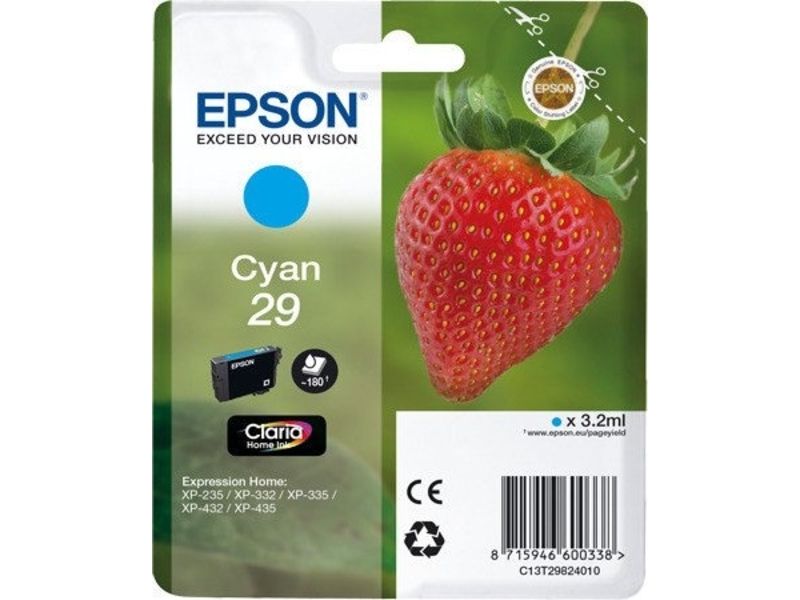 Epson 29 (C13T29824012) Inktcartridge Cyaan