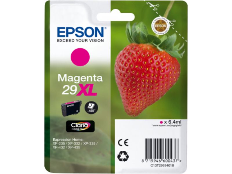 Epson 29XL (C13T29934012) Inktcartridge Magenta Hoge capaciteit