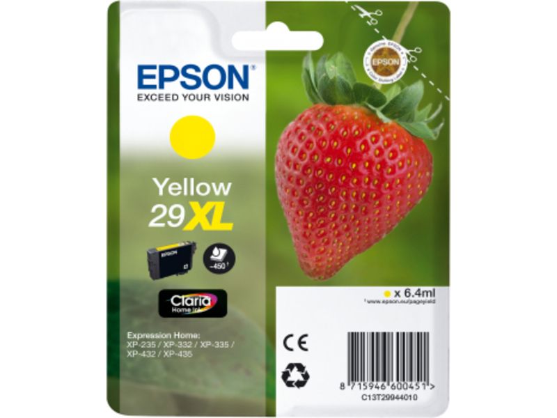 Epson 29XL (C13T29944012) Inktcartridge Geel Hoge capaciteit