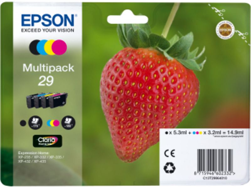Epson 29 (C13T29864012) Inktcartridge 4-kleuren Multipack