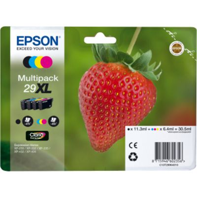 Epson 29XL (C13T29964012) - 4 couleurs - Cartouche d'encre - Grande capacité - Multipack