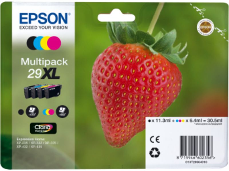 Epson 29XL (C13T29964012) Inktcartridge 4-kleuren Multipack Hoge capaciteit