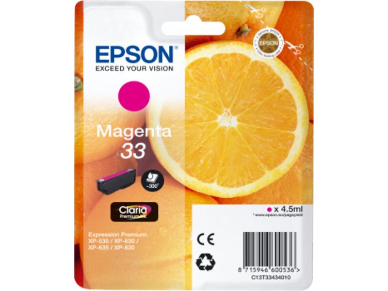 Epson 33 (C13T33434012) Inktcartridge Magenta