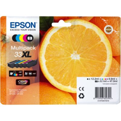 Epson 33XL (C13T33574012) - 5 couleurs - Cartouche d'encre - Grande capacité - Multipack