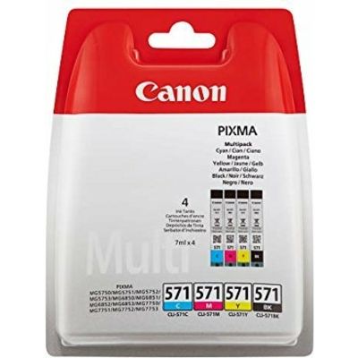 Canon CLI-571BK/C/M/Y - 4 couleurs - Cartouche d'encre - Multipack
