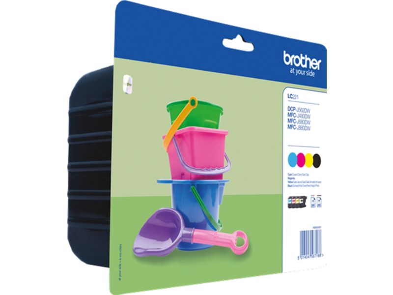 Brother LC-221VALBP Inktcartridge 4-kleuren Multipack