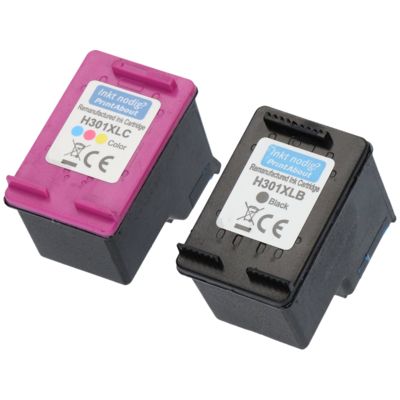 Cartouche compatible HP 301 (N9J72AE) - Noir + 3 couleurs - Grande capacité - Multipack
