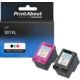 Cartouche compatible HP 301 (N9J72AE) - Noir + 3 couleurs - Grande capacité - Multipack