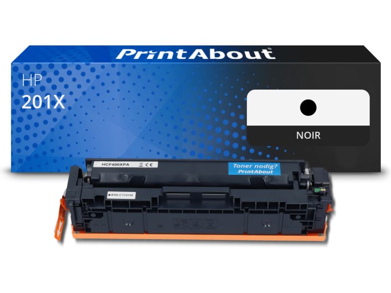 Toner compatible HP 201X (CF400X) - Noir - Grande capacité