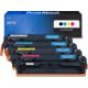 Toner compatible HP 201X (CF400X) - 4 couleurs - Grande capacité - Multipack