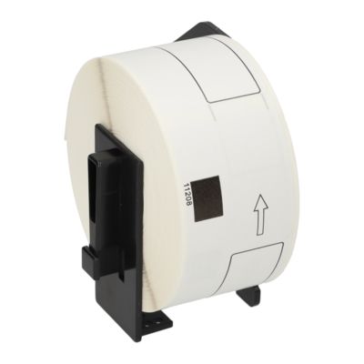 Étiquette compatible Brother DK-11208 - (38 mm x 90 mm) - Noir sur blanc