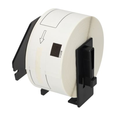Étiquette compatible Brother DK-11208 - (38 mm x 90 mm) - Noir sur blanc
