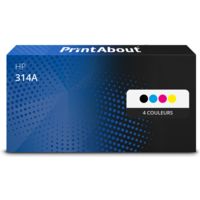 Toner compatible HP 314A (Q7560A) - 4 couleurs - Multipack