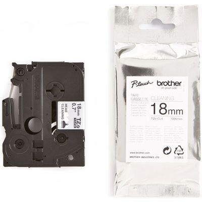 Brother TZe-CL4 - (18 mm) - Blanc - Ruban