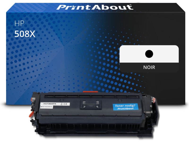 Toner compatible HP 508X (CF360X) - Noir - Grande capacité