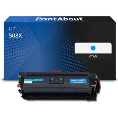 Toner compatible HP 508X (CF361X) - Cyan - Grande capacité