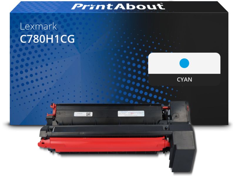 Toner compatible Lexmark C780H1CG - Cyan - Grande capacité