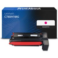 Toner compatible Lexmark C780H1MG - Magenta - Grande capacité