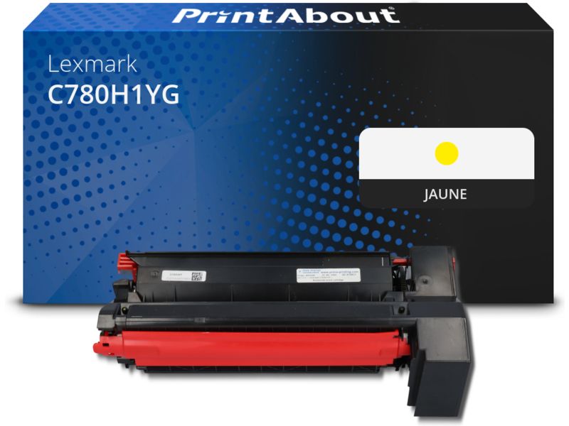 Toner compatible Lexmark C780H1YG - Jaune - Grande capacité