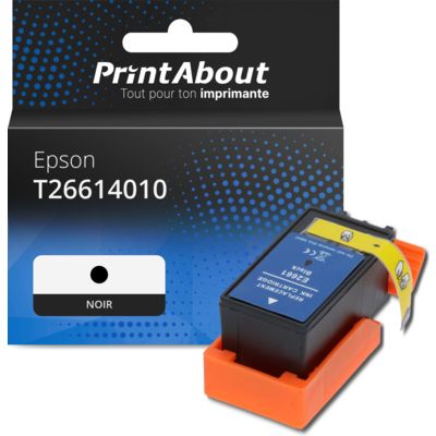 Cartouche compatible Epson T26614010 - Noir - Grande capacité
