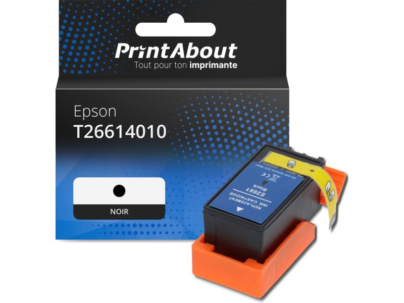 Cartouche compatible Epson T26614010 - Noir - Grande capacité
