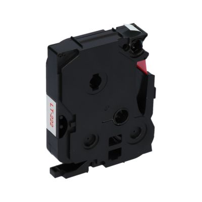 Ruban compatible Brother TZe-222 - (9 mm) - Rouge sur blanc