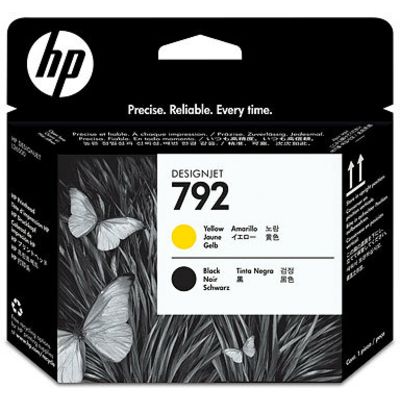 HP 792 (CN702A) - Noir + jaune - Tête d'impression