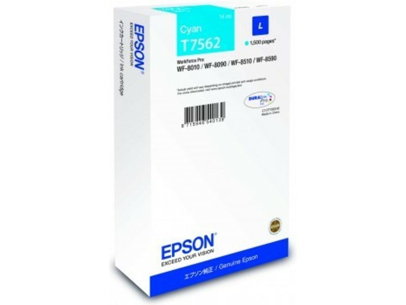 Epson T7562 (C13T756240) Inktcartridge Cyaan