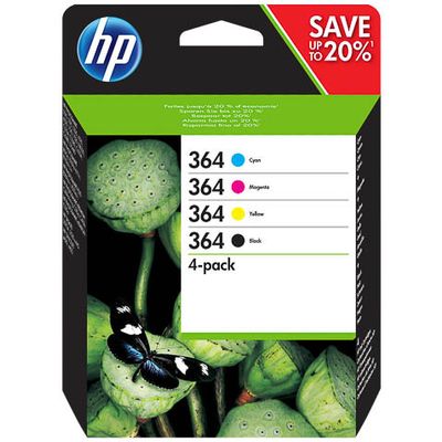 HP 364 (N9J73AE) - 4 couleurs - Cartouche d'encre - Multipack
