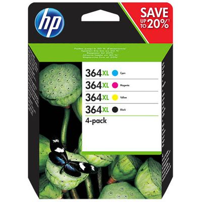 HP 364XL (N9J74AE) - 4 couleurs - Cartouche d'encre - Grande capacité - Multipack