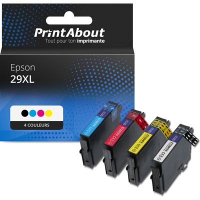 Cartouche compatible Epson 29XL (T2996) - 4 couleurs - Multipack
