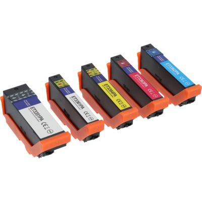 Cartouche compatible Epson 33XL (C13T33574012) - 5 couleurs - Grande capacité - Multipack