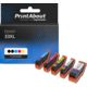 Cartouche compatible Epson 33XL (C13T33574012) - 5 couleurs - Grande capacité - Multipack