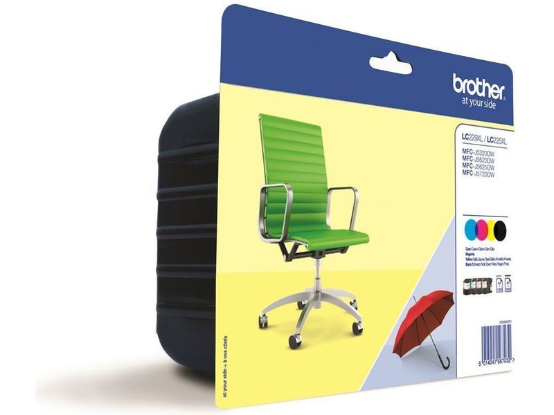 Brother LC-229XLVALBP Inktcartridge 4-kleuren Multipack Extra hoge capaciteit
