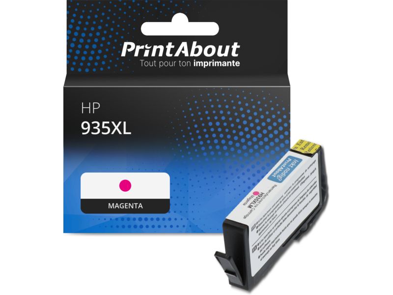 Cartouche compatible HP 935XL (C2P25AE) - Magenta - Grande capacité