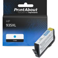 Cartouche compatible HP 935XL (C2P24AE) - Cyan - Grande capacité
