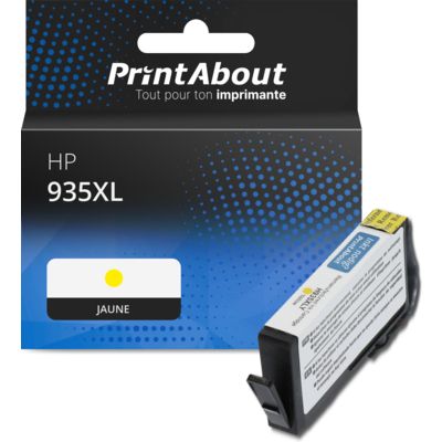 Cartouche compatible HP 935XL (C2P26AE) - Jaune - Grande capacité