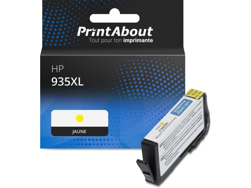 Cartouche compatible HP 935XL (C2P26AE) - Jaune - Grande capacité