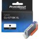Cartouche compatible Canon CLI-571BK XL - Noir - Grande capacité