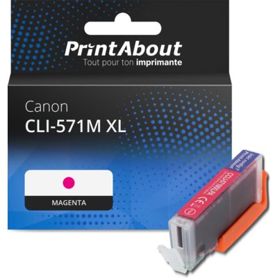 Cartouche compatible Canon CLI-571M XL - Magenta - Grande capacité