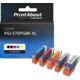 Cartouche compatible Canon PGI-570 XL / CLI-571 XL PGBK/C/M/Y/BK - 5 couleurs - Grande capacité - Multipack